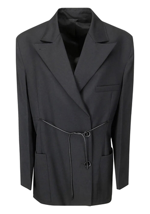 Lanvin drawstring waist blazer - Black