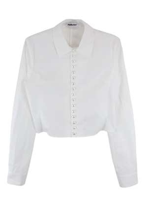 AMBUSH pearl-button shirt - White