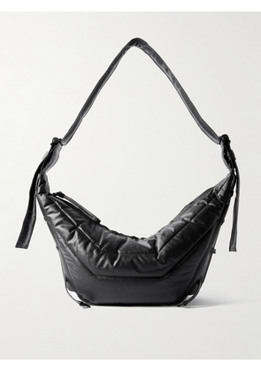 LEMAIRE - Soft Game Small Quilted Coated-cotton Shoulder Bag - Black - One size