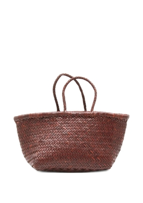 DRAGON DIFFUSION small Triple Jump leather tote bag - Brown