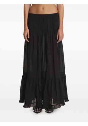 PNK pleated maxi skirt - Black