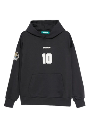 BARROW number-printed hoodie - Black