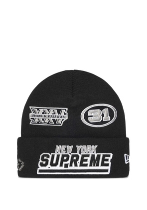 Supreme x New Era Football beanie hat - Black