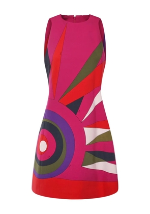 PUCCI geometric print mini dress - Pink