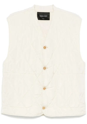 Fabiana Filippi diamond-quilted gilet - Neutrals