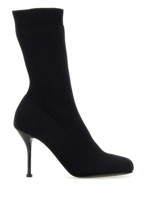 Alexander McQueen Knit 90mm boots - Black