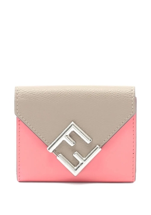 Fendi Pre-Owned FF-plaque leather wallet - Pink