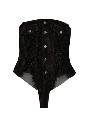 DSQUARED2 leather bodysuit - Black