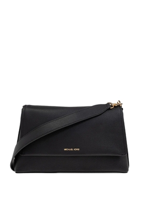 Michael Kors flap-detail leather shoulder bag - Black