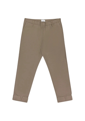 RHUDE cut-out hems straight-leg trousers - Neutrals