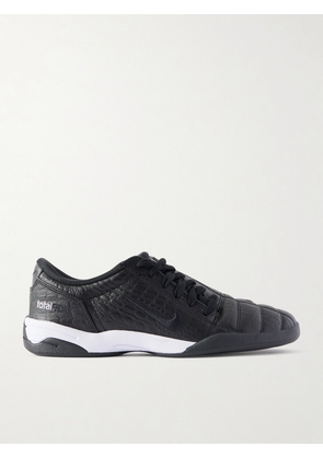 Nike - T90 Embroidered Croc-effect Leather Sneakers - Black - US5,US5.5,US6,US6.5,US7,US7.5,US8,US8.5,US9,US9.5,US10,US10.5,US11,US11.5,US12