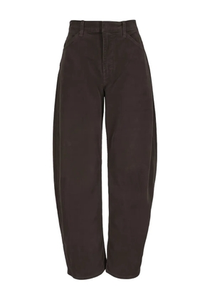 Nili Lotan corduroy-texture trousers - Brown