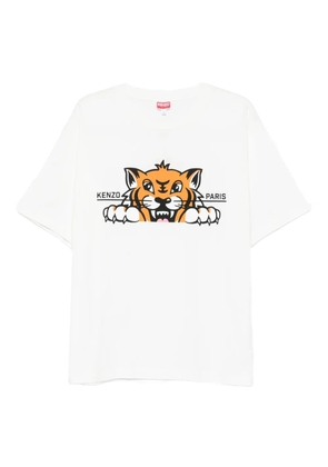Kenzo Happy Tiger cotton T-shirt - White
