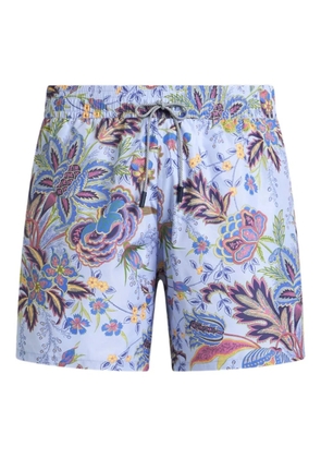 ETRO floral-print swim shorts - Blue