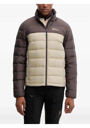 JACK WOLFSKIN colour-block padded jacket - Brown