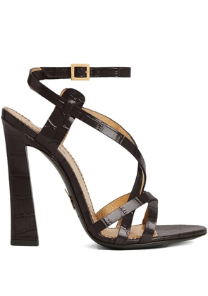DSQUARED2 Twin crossover heeled sandals - Brown