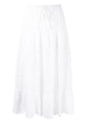 LoveShackFancy Donna lace skirt - White