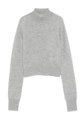 Sportmax high-neck cropped sweater - Grey