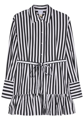 Patou striped mini shirt dress - Black