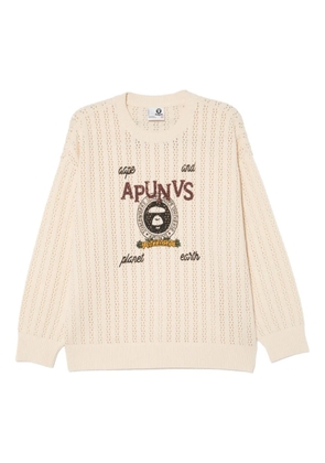A BATHING APE® Moonface jumper - Neutrals