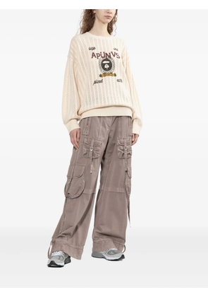 A BATHING APE® Moonface jumper - Neutrals