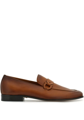 Ferragamo logo-detail loafers - Brown
