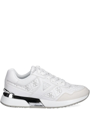 GUESS USA Mickay 4G logo-print low-top sneakers - White