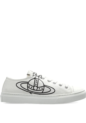 Vivienne Westwood orb-print lace-up sneakers - White