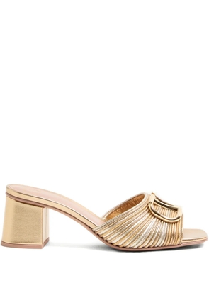 Valentino Garavani 60mm v-logo sandals - Gold
