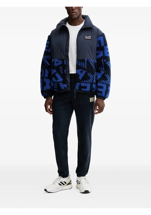Ea7 Emporio Armani logo-patch jacket - Blue