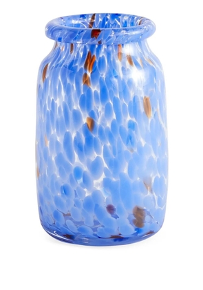 HAY Splash abstract-print vase - Blue