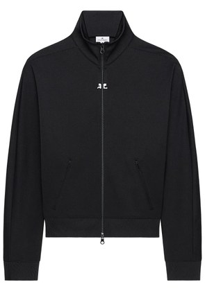 Courrèges logo-embroidered track jacket - Black