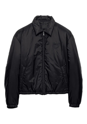Prada triangle-logo padded jacket - Black
