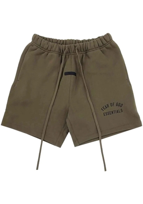 FEAR OF GOD ESSENTIALS logo-print shorts - Green