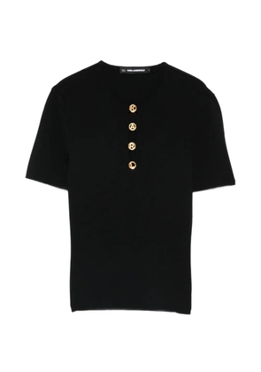 Karl Lagerfeld crew-neck T-shirt - Black