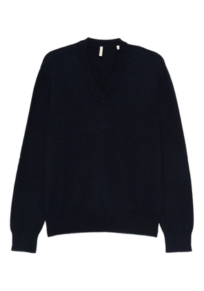 Sunflower V-neck sweater - Blue