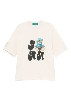 BARROW graphic-print t-shirt - Neutrals