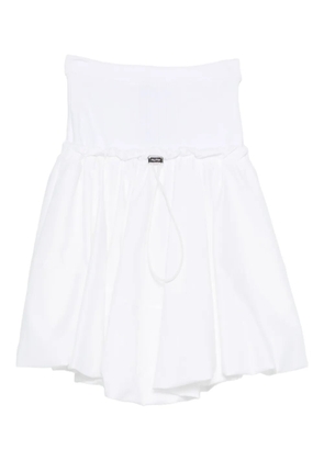 The Attico pleated midi skirt - White