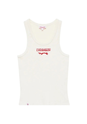 Charles Jeffrey Loverboy logo-detail tank top - Neutrals