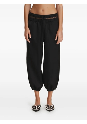 PNK lace drawstring trousers - Black