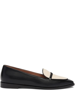 Malone Souliers leather paneled loafers - Black