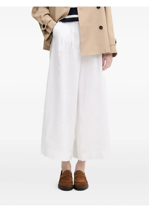 Pedro Del Hierro pleated linen trousers - White