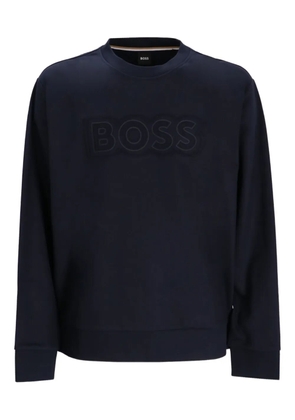BOSS logo-embellished sweatshirt - Blue