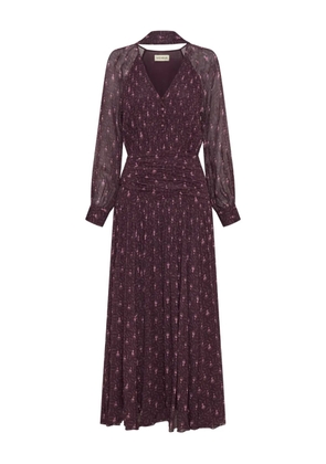 Nicholas Draya floral-print maxi dress - Purple