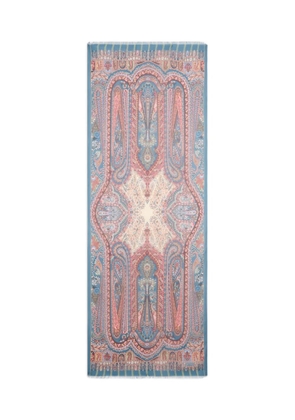 ETRO paisley-print scarf - Blue