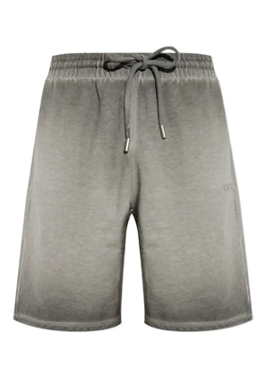 Off-White drawstring cotton track shorts - Grey