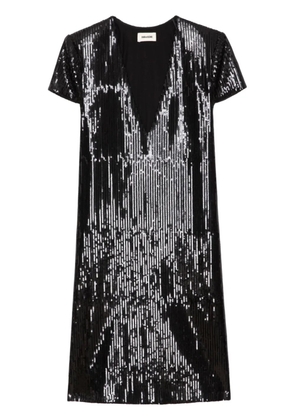 Zadig&Voltaire Rashu sequin mini dress - Black