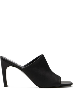 TOTEME 85mm satin square-toe mules - Black
