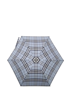 Burberry check folding umbrella - Blue