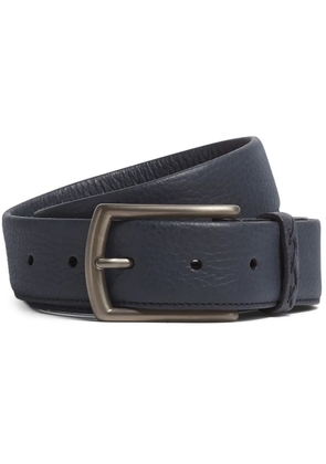 Zegna leather buckle-fastening belt - Blue